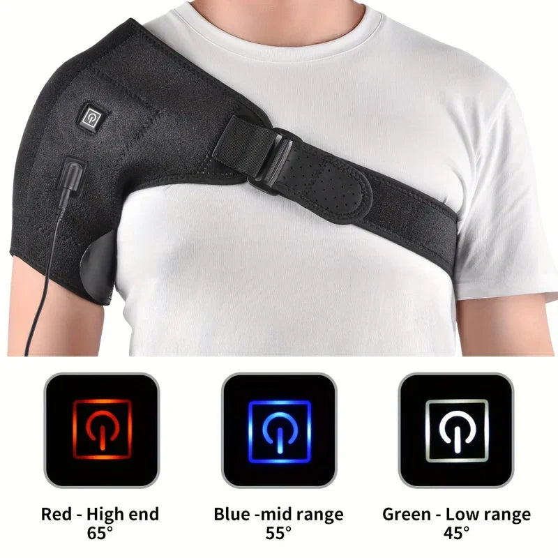 Heated Shoulder Brace Wrap for Pain Relief