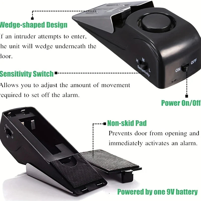 Heavy Duty Security Door Stopper Wedge Jammer