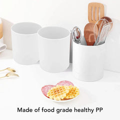 Kitchen Utensil Holder Crock Cutlery Drainer Caddy