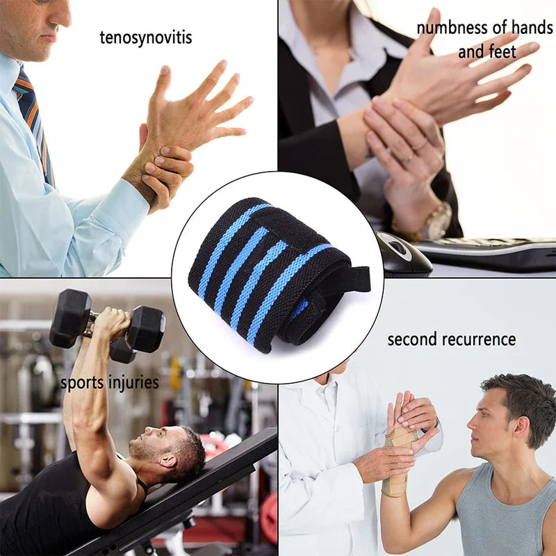 Knitted Wrap Around Wrist Support Brace (2 Pack)