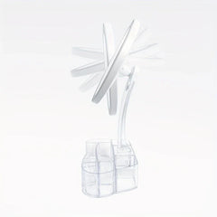 LED Makeup Mirror with Organizer Base USB-Battery