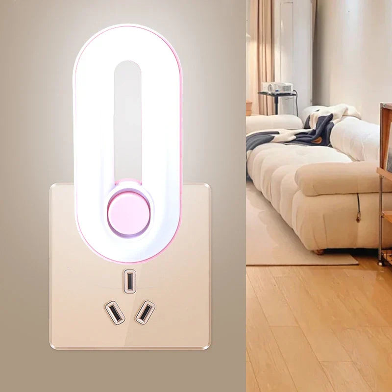 Led Night Light Lamp Plug-In Or Sensor