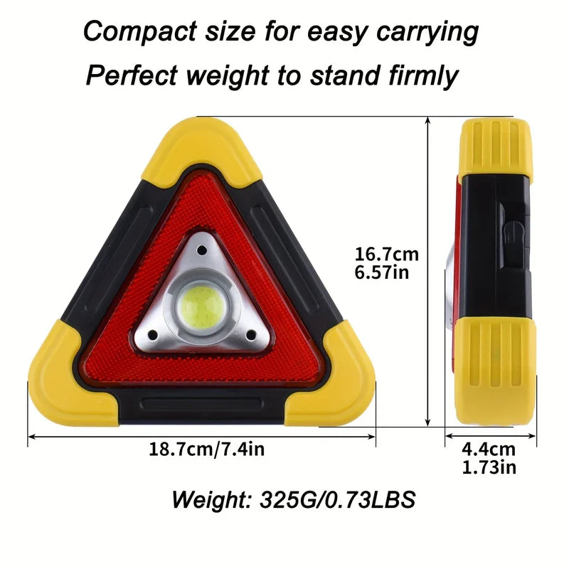 LED Triangle Emergency Warning Hazard Light