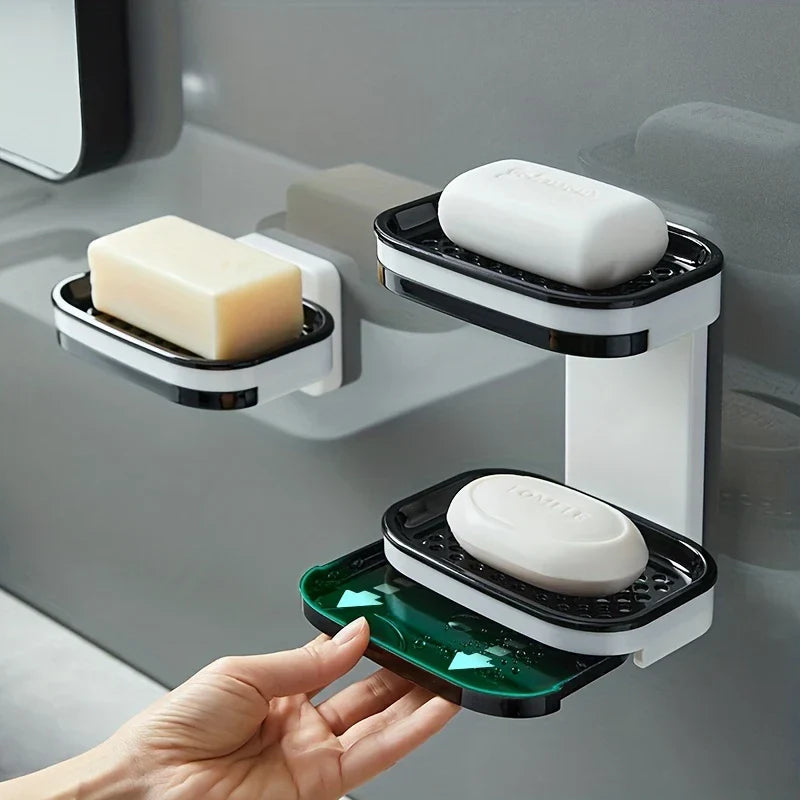 Leaf Shape Self Draining Soap Dish Holder