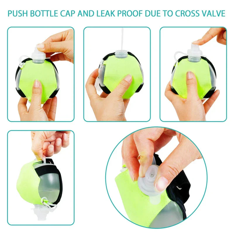 Leakproof Tritan Sports Water Bottle with Time Marker