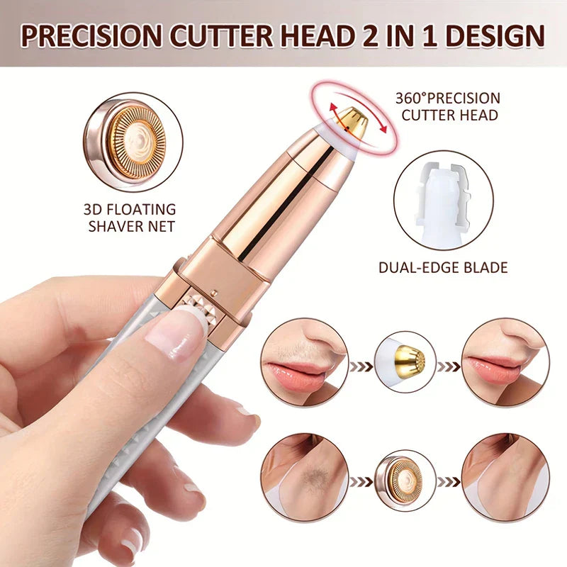 Lipstick Size Painless Electric Facial Hair Remover