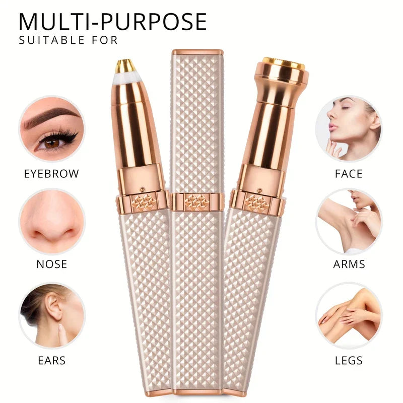 Lipstick Size Painless Electric Facial Hair Remover