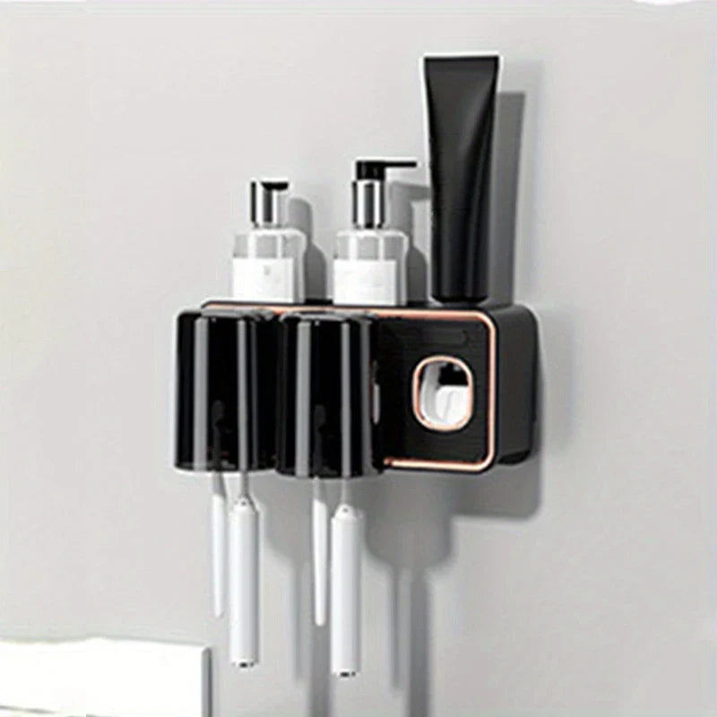 Magnetic Toothbrush Holder Set With Cups