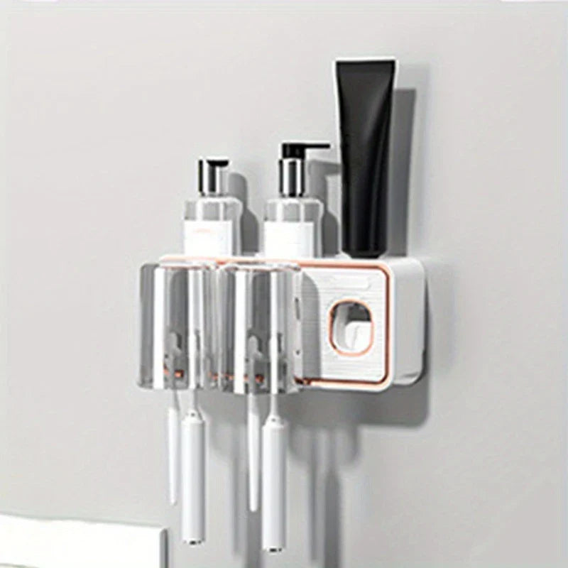 Magnetic Toothbrush Holder Set With Cups