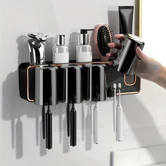 Magnetic Toothbrush Holder Set With Cups