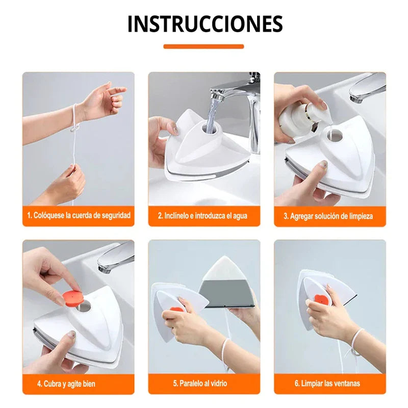 Magnetic Window Cleaner Squeegee
