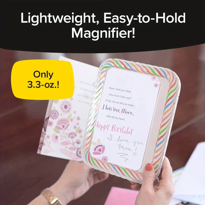 Magnifying Glass with LED Light for Reading Seniors