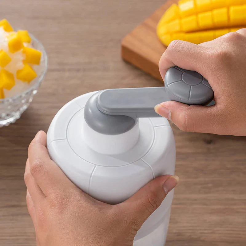 Manual Hand Crank Ice Shaver Machine