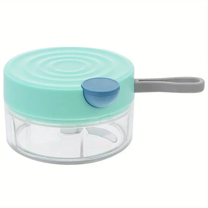 Manual Pull Cord Garlic Chopper Mincer Slicer