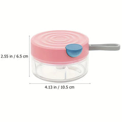 Manual Pull Cord Garlic Chopper Mincer Slicer