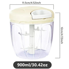 Manual Pull String Garlic Chopper