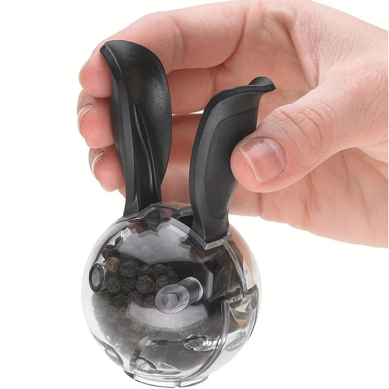Manual Salt Pepper Grinder Set Glass Bottle