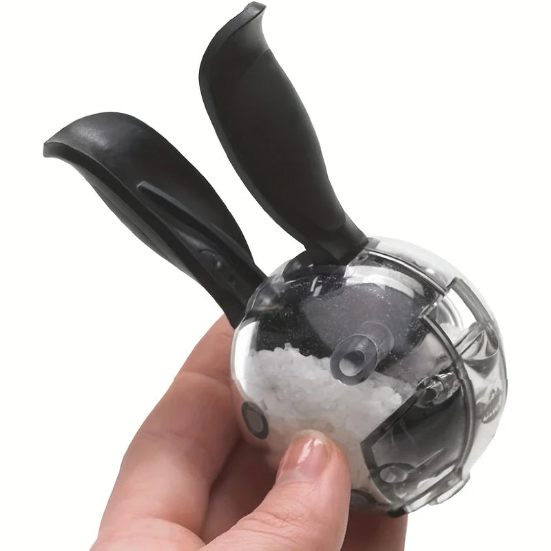 Manual Salt Pepper Grinder Set Glass Bottle