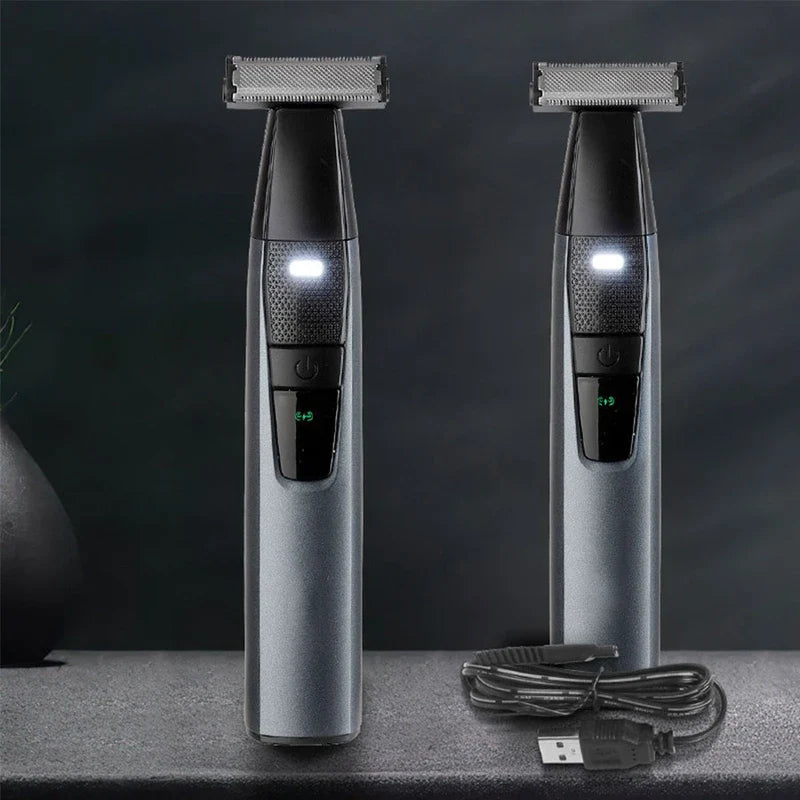 Men'S Waterproof Wet Dry Rotary Shaver Grooming Tool