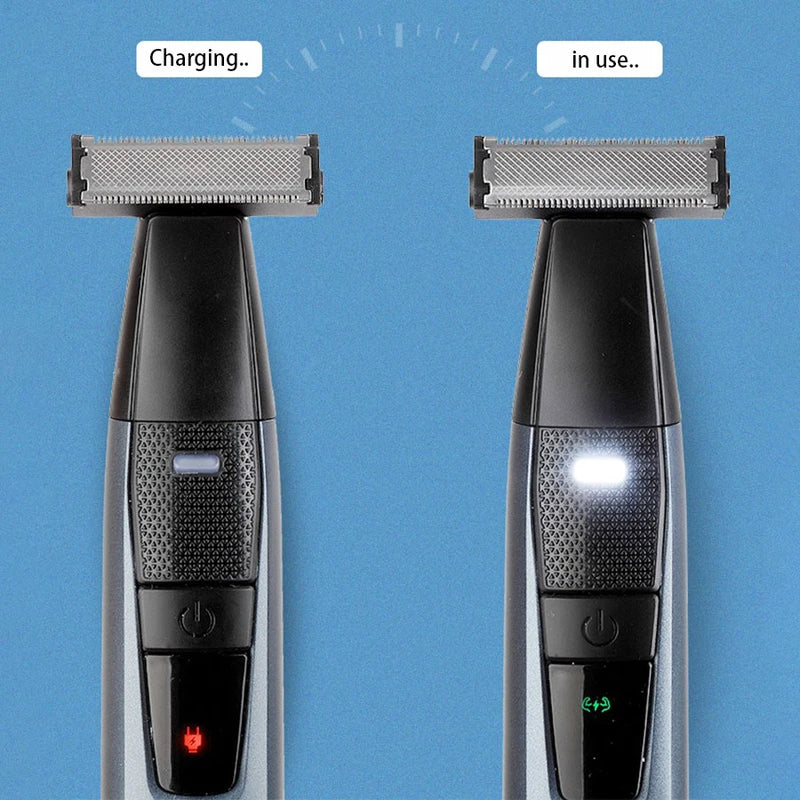 Men'S Waterproof Wet Dry Rotary Shaver Grooming Tool