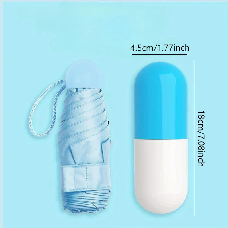 Mini Compact Capsule Travel Umbrella