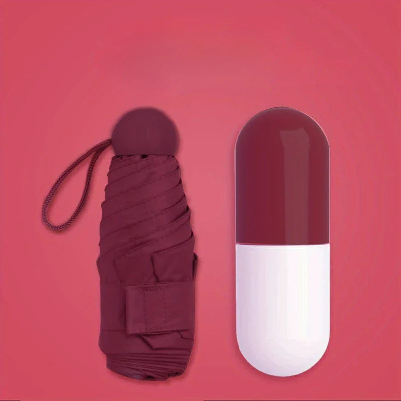 Mini Compact Capsule Travel Umbrella