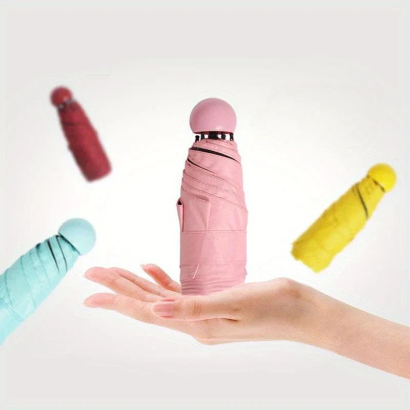 Mini Compact Capsule Travel Umbrella
