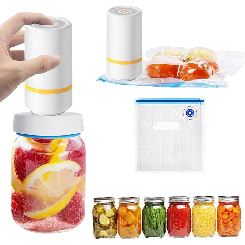 Mini Handheld Vacuum Sealer Pump Food Saver Storage