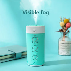 Mini Portable Cool Mist Humidifier Color LED Light