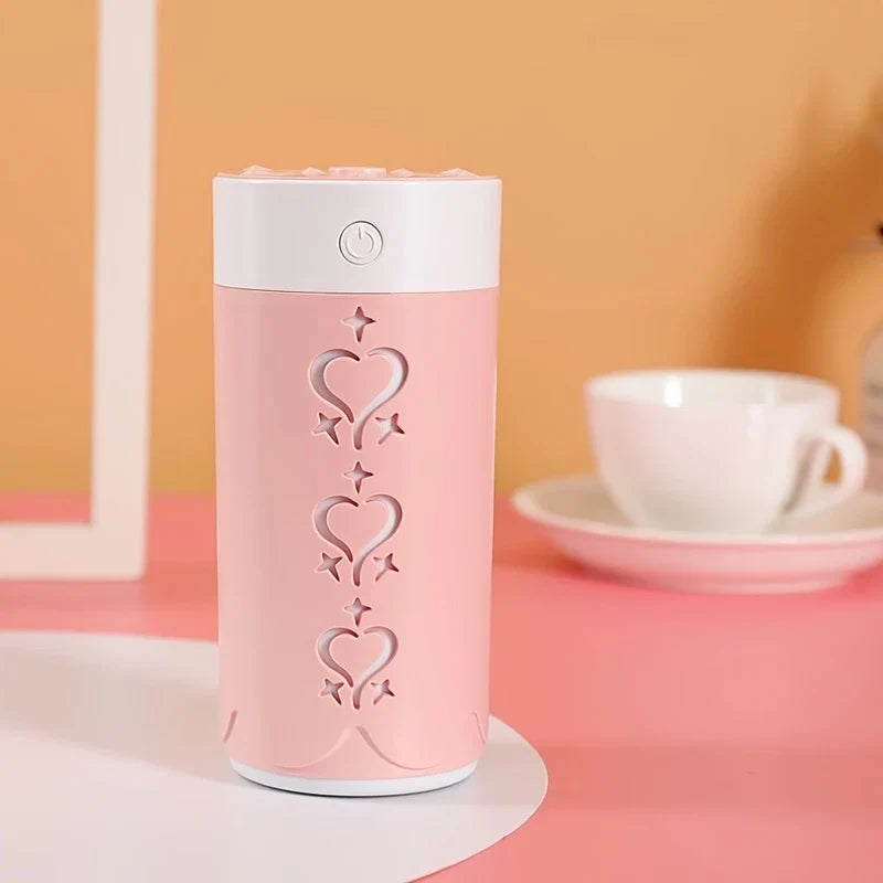 Mini Portable Cool Mist Humidifier Color LED Light