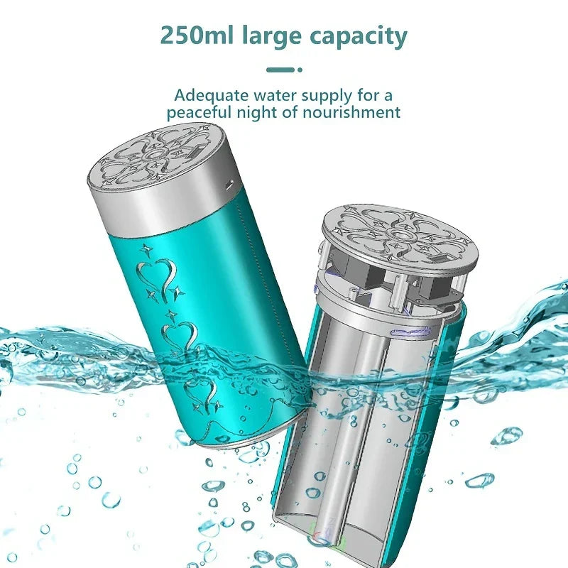 Mini Portable Cool Mist Humidifier Color LED Light