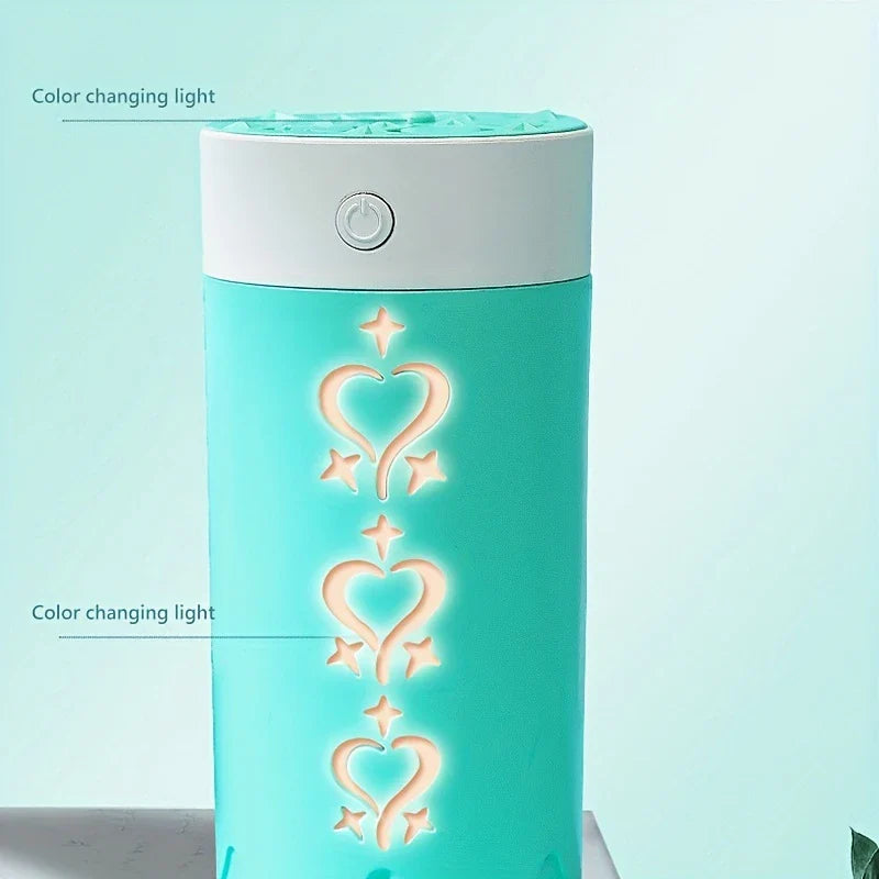 Mini Portable Cool Mist Humidifier Color LED Light