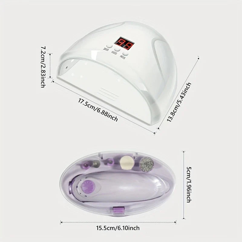 Mini USB Electric Nail Drill Kit with UV Lamp