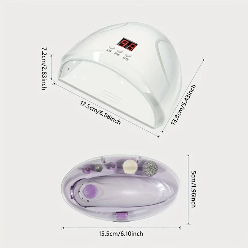 Mini USB Electric Nail Drill Kit with UV Lamp