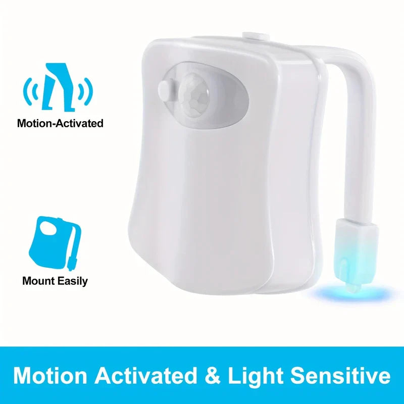 Motion Activated LED Toilet Night Light