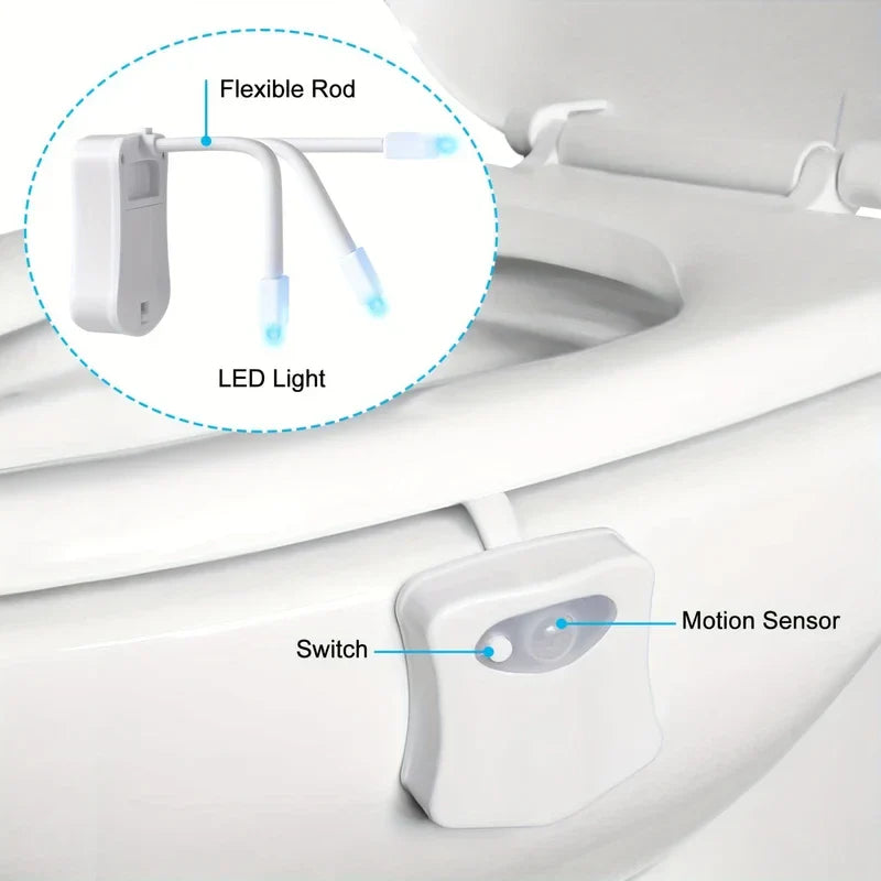 Motion Activated LED Toilet Night Light