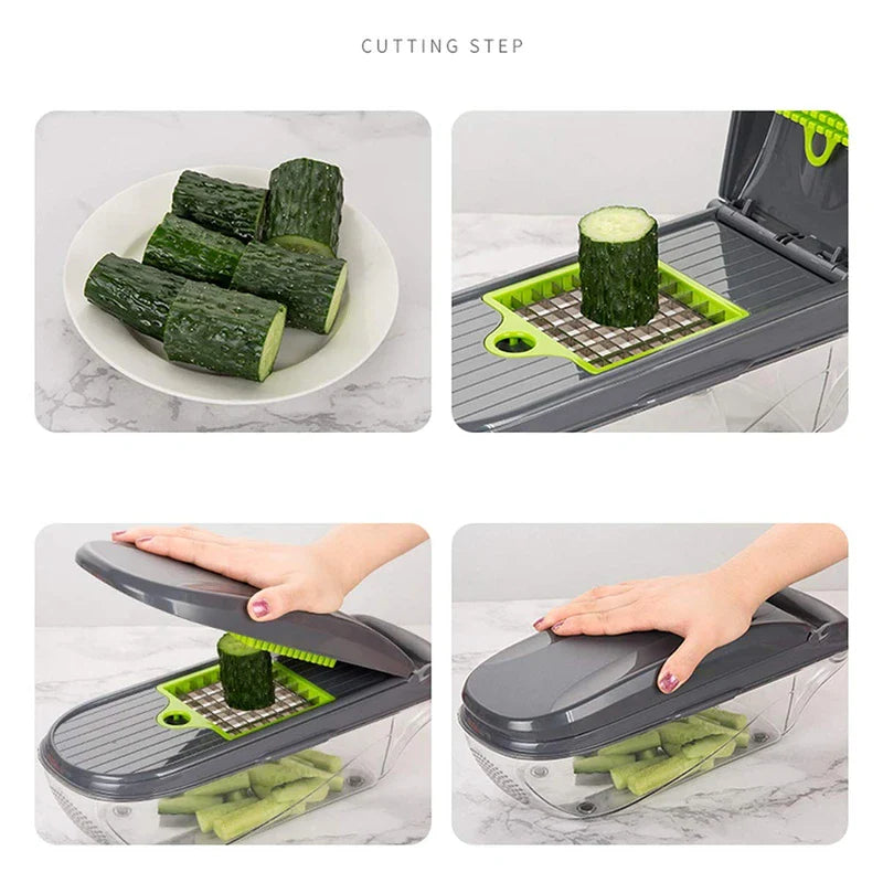 Multi-Blade Mandoline Vegetable Slicer Grater