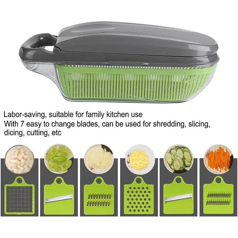Multi-Blade Mandoline Vegetable Slicer Grater