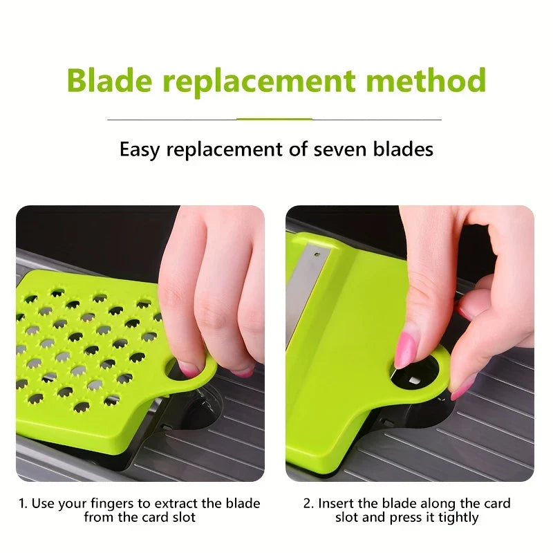 Multi-Blade Mandoline Vegetable Slicer Grater