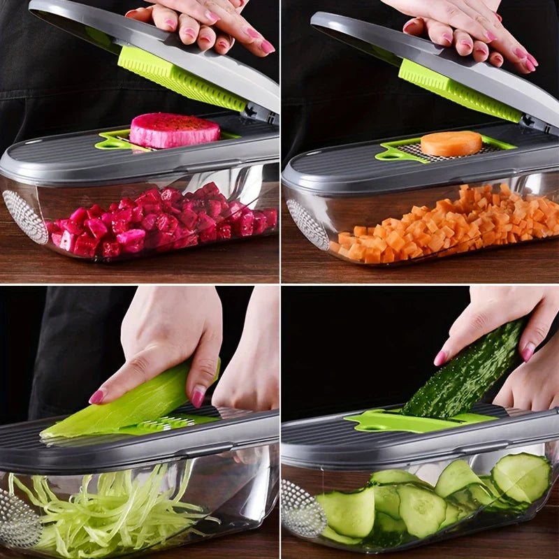Multi-Blade Mandoline Vegetable Slicer Grater