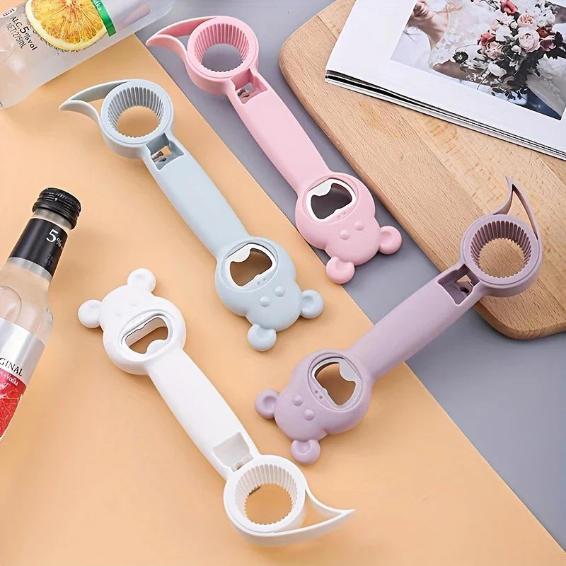 Multi-Function Jar Grip Bottle Lid Opener Tool