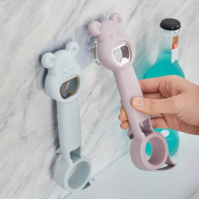 Multi-Function Jar Grip Bottle Lid Opener Tool