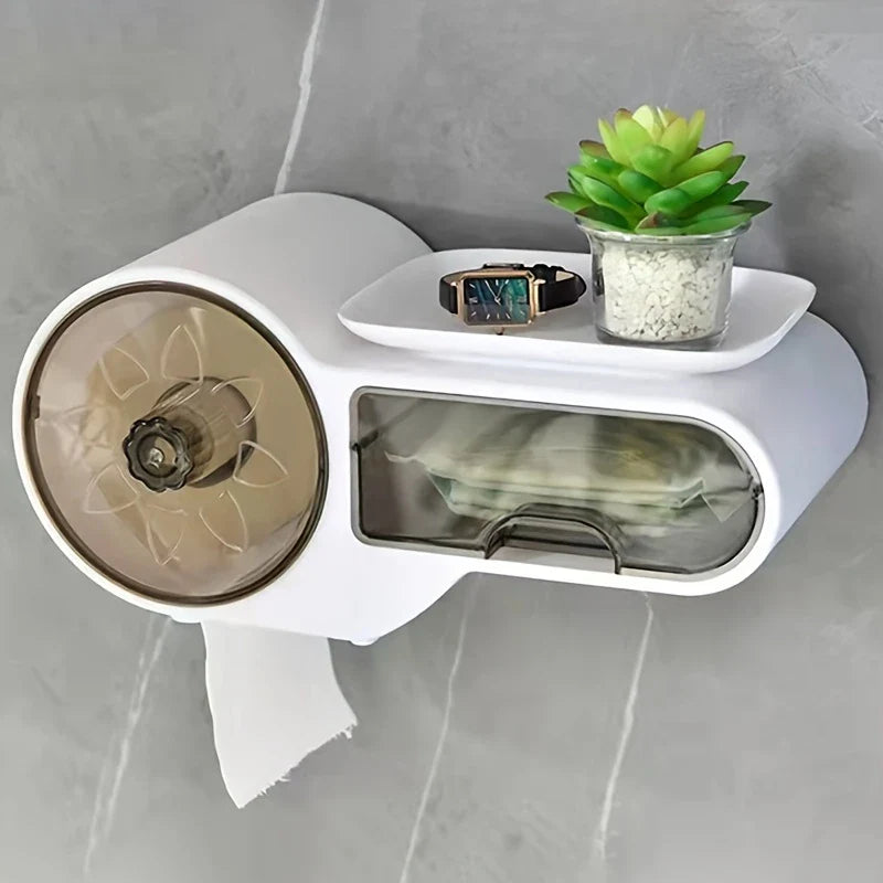 Multi-functional Tissue Box Holder