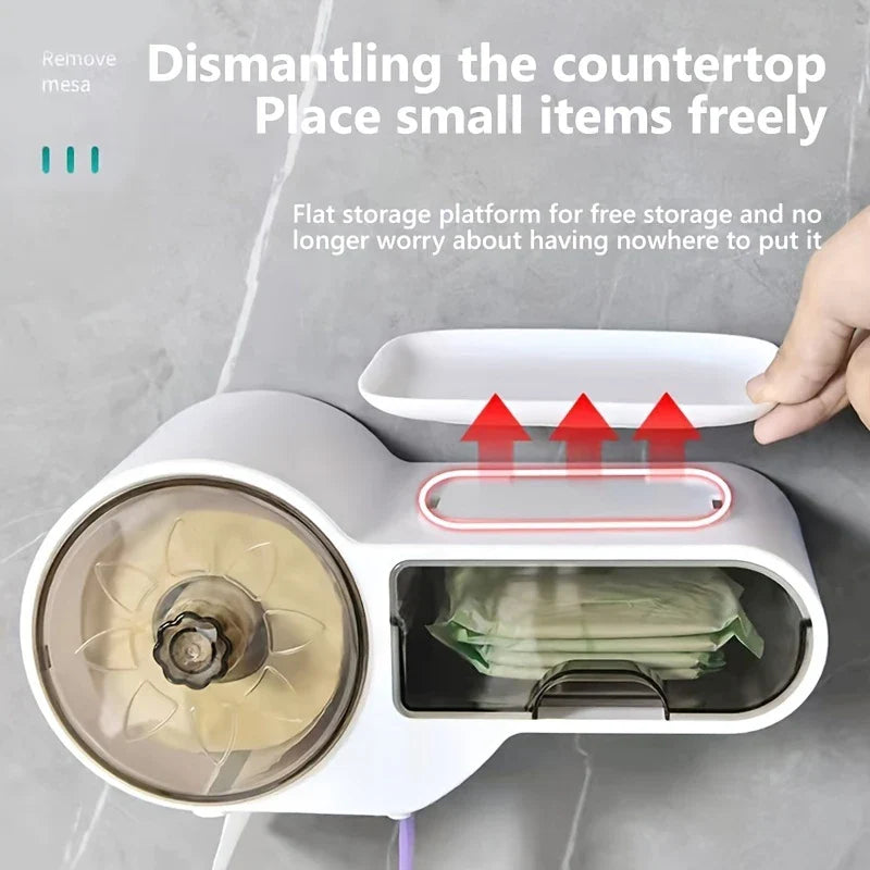 Multi-functional Tissue Box Holder