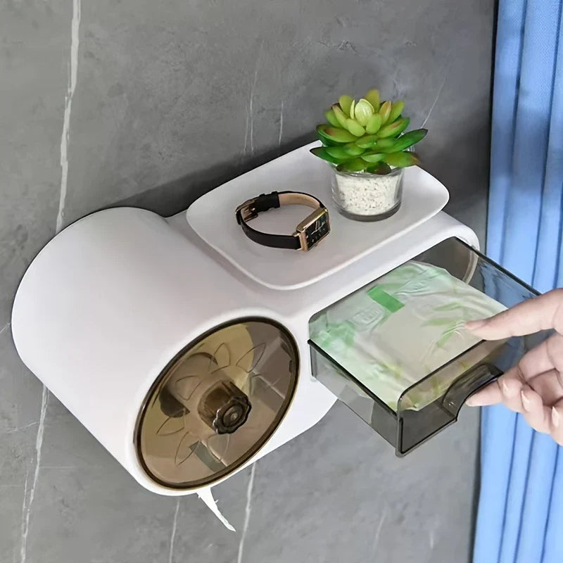 Multi-functional Tissue Box Holder
