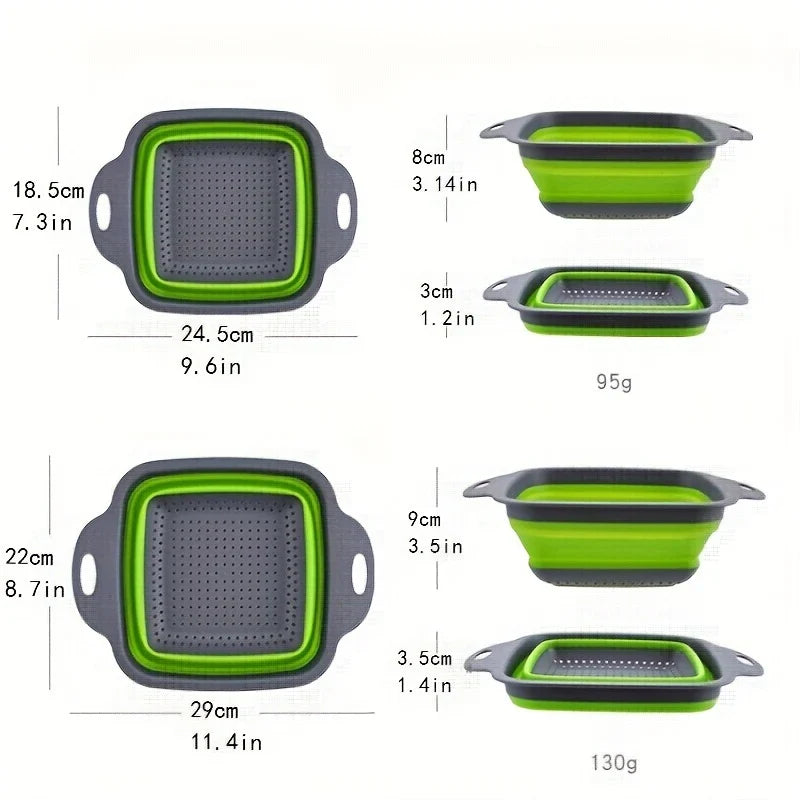 Nesting Colander Mixing Bowl Set Strainer Basket
