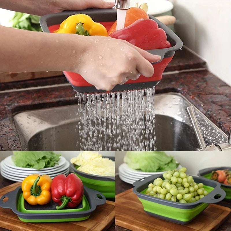 Nesting Colander Mixing Bowl Set Strainer Basket