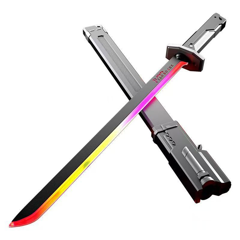 Cool colorful streamer lightsaber, spray laser  lightsaber, sound and light laser  lightsaber New HomeGoods