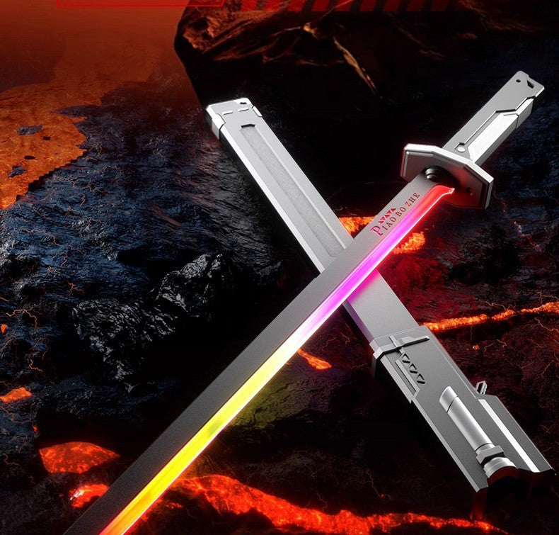 Cool colorful streamer lightsaber, spray laser  lightsaber, sound and light laser  lightsaber New HomeGoods