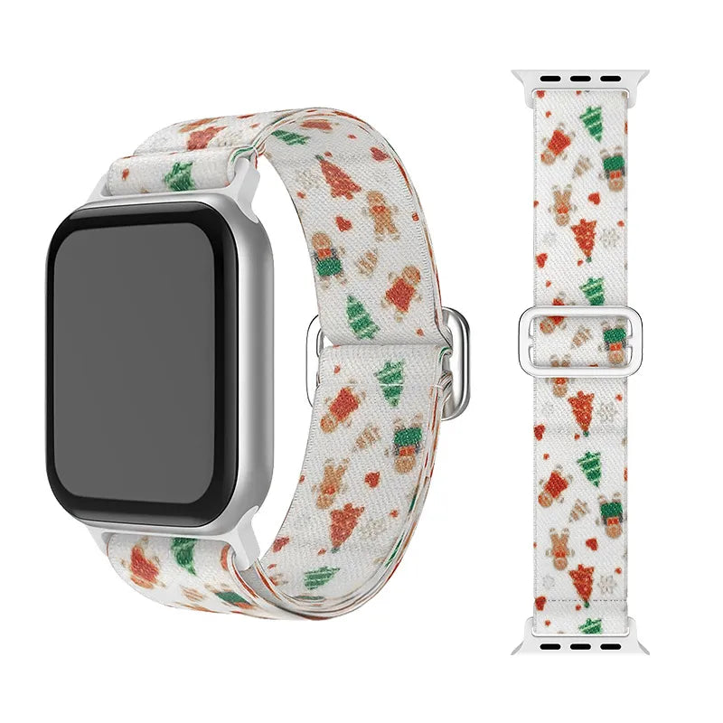 Festive Charm: Holiday Christmas Band for Apple Watch